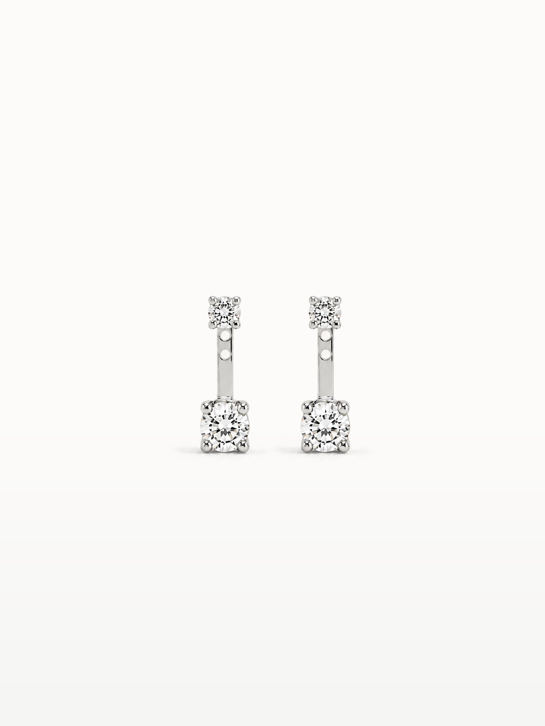 FLOATING DIAMOND STUDS