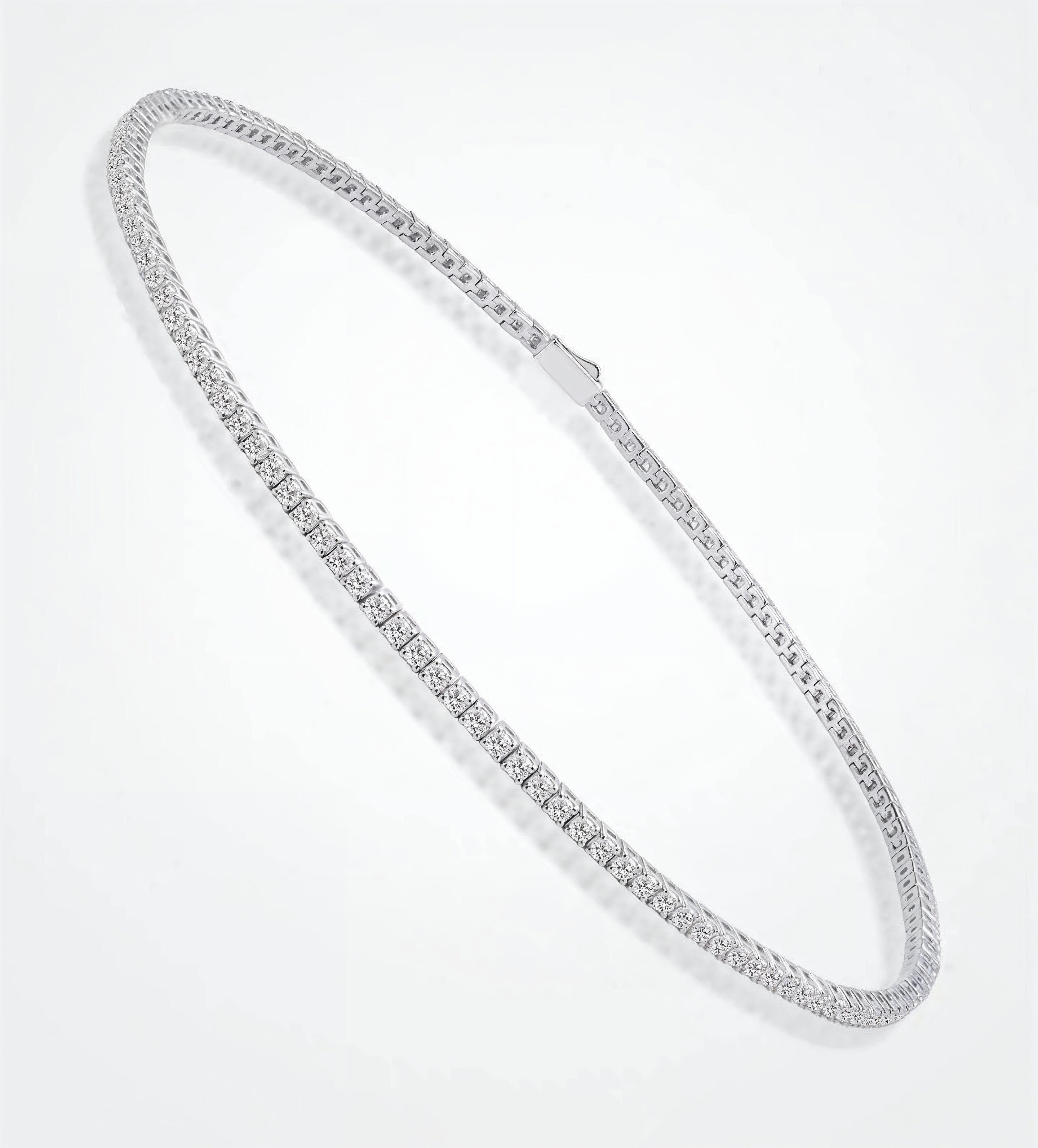 CLASSIC DIAMOND TENNIS NECKLACE (FINE, 0.08 CT EACH)