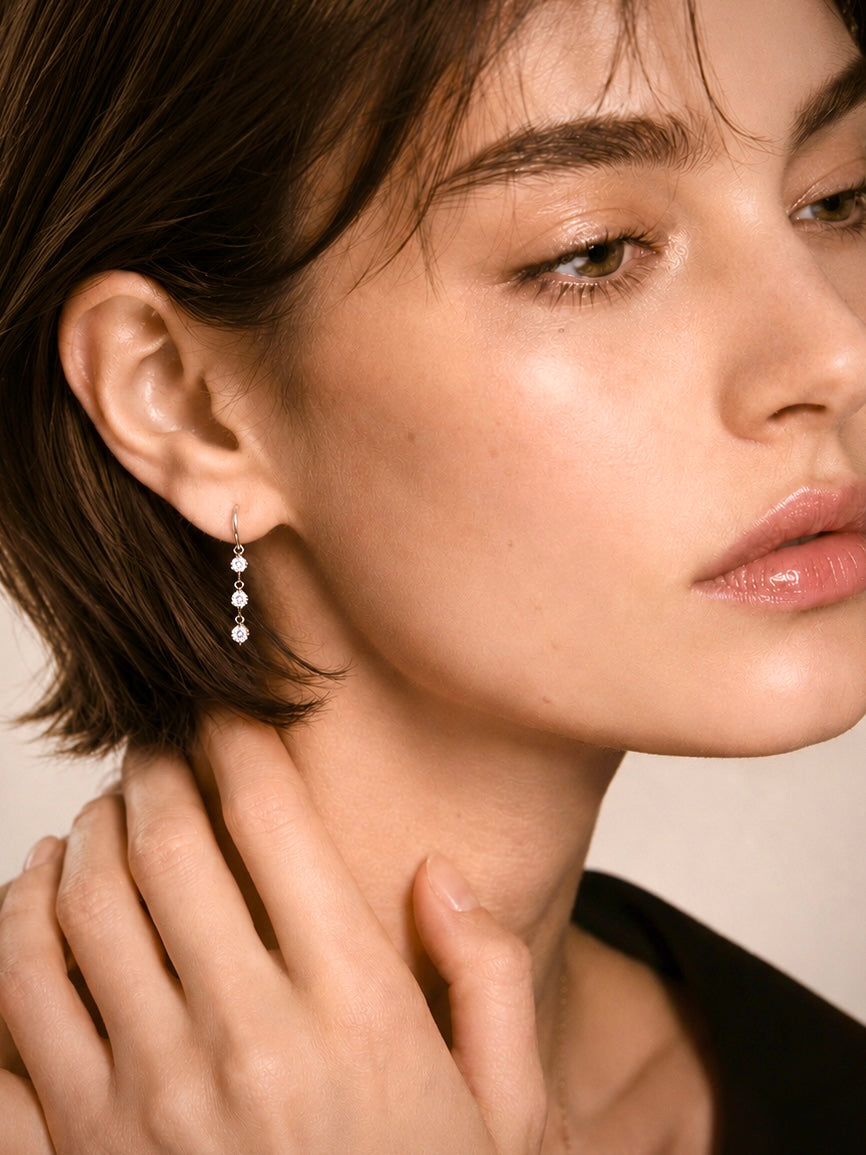 LINEA DIAMOND DROP EARRINGS