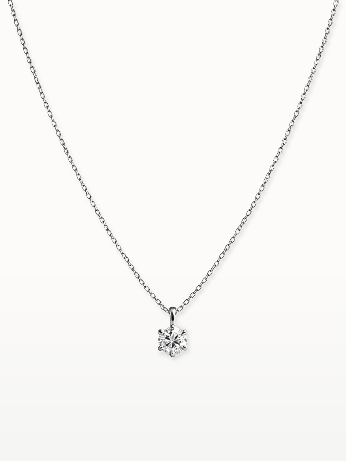 Moone CLASSIC SOLITAIRE DIAMOND NECKLACE with lab-grown diamonds