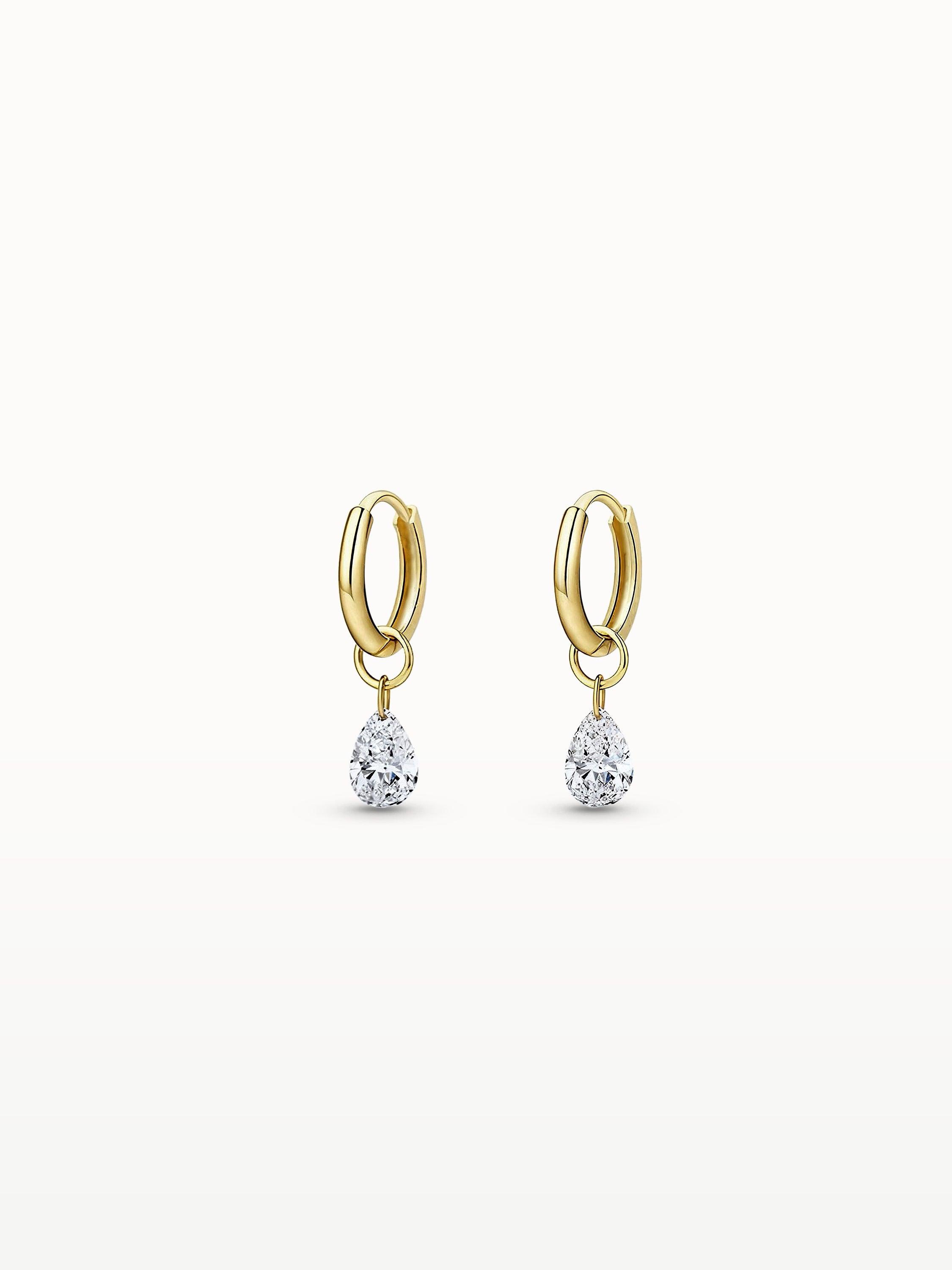 PEAR DROP HOOPS
