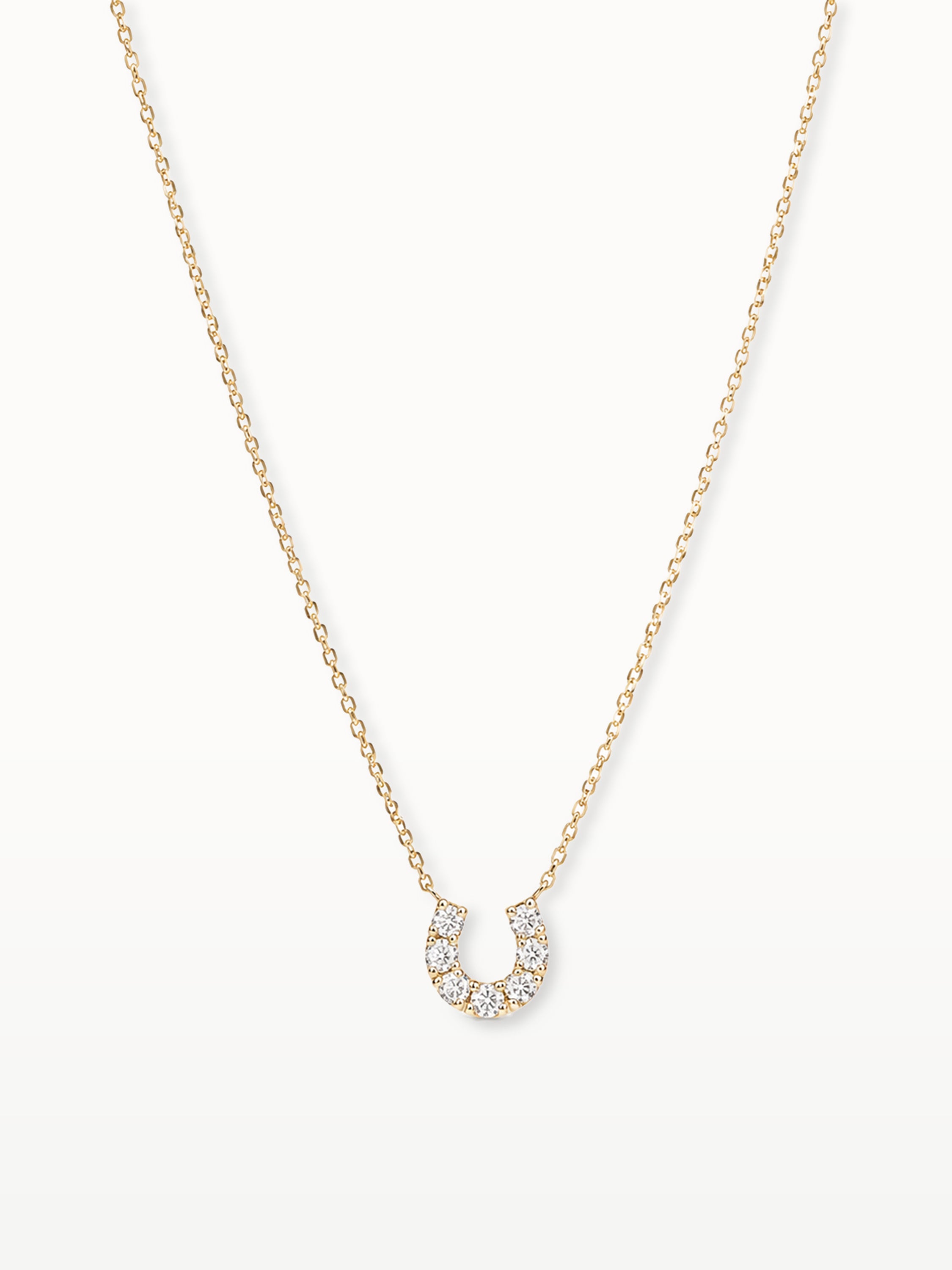 HALO U DIAMOND NECKLACE