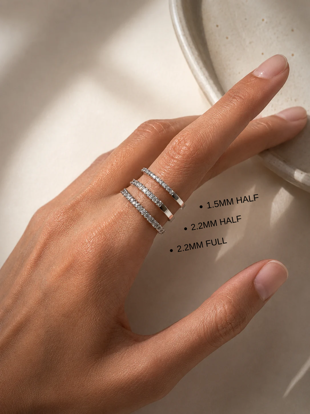 LUMI ETERNITY DIAMOND BAND (2.2MM)