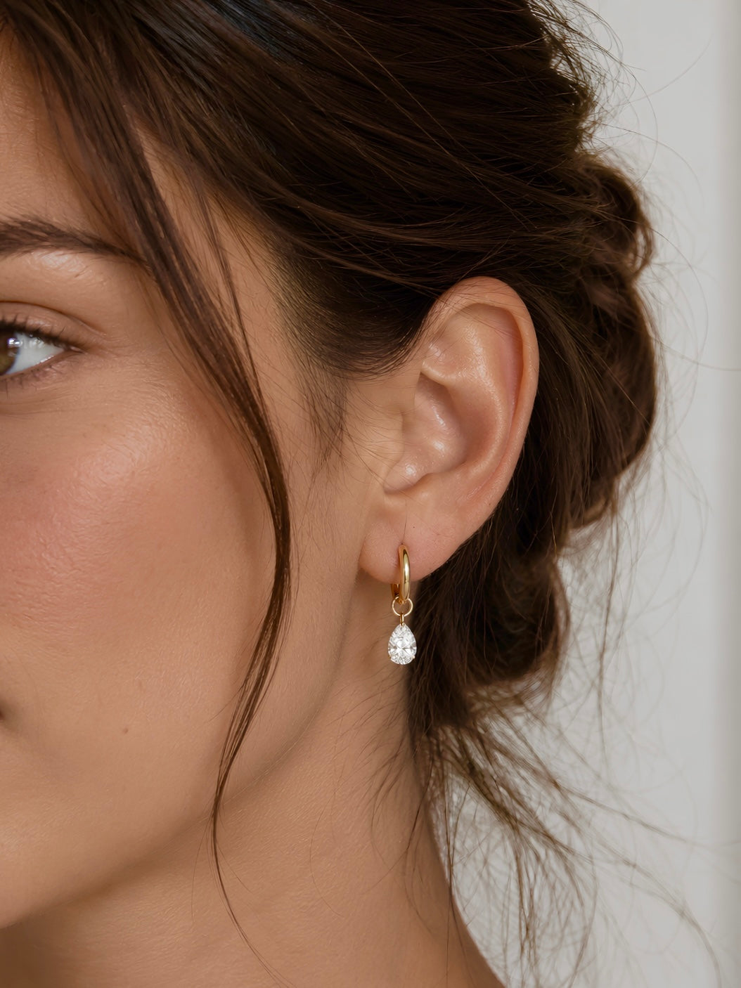 PEAR DROP HOOPS