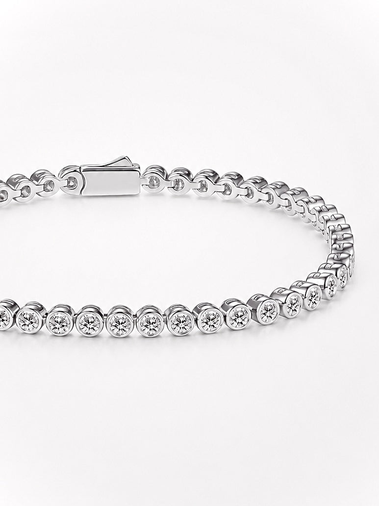BEZEL DIAMOND TENNIS BRACELET