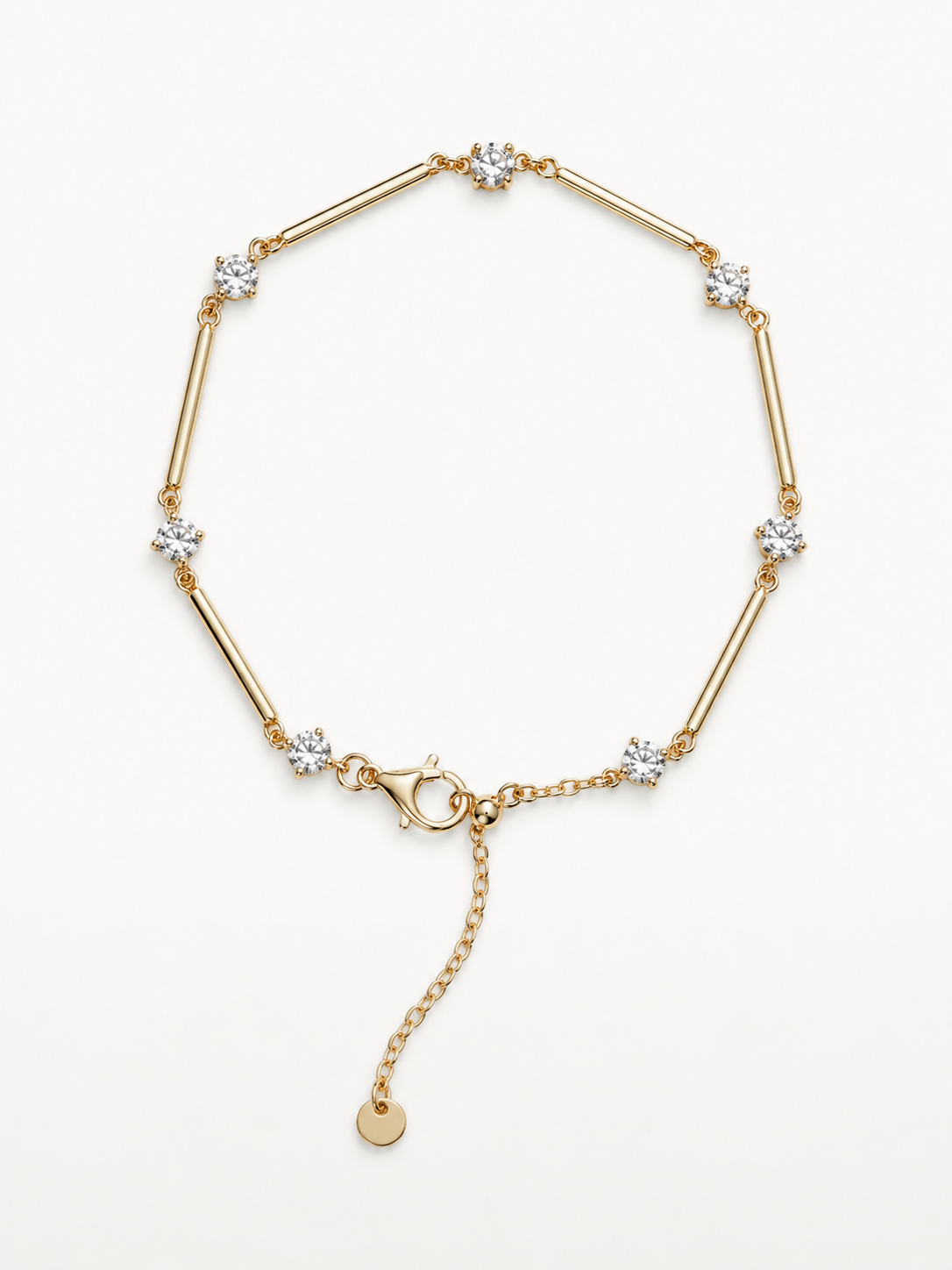 DIAMOND STATION BAR BRACELET