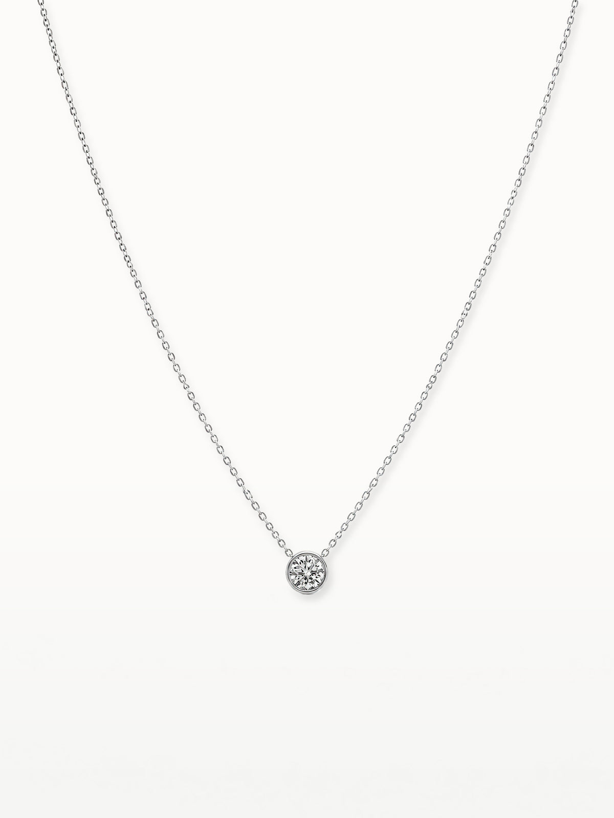 Moone BEZEL DIAMOND NECKLACE (0.50 ct) with lab-grown diamonds