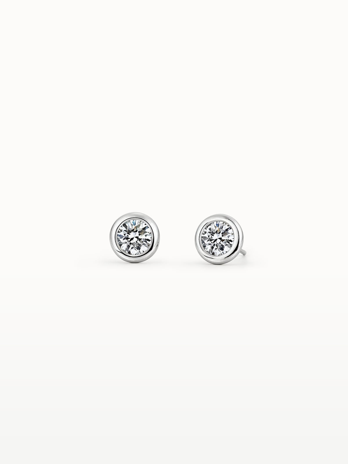 Moone BEZEL DIAMOND STUDS with lab-grown diamonds