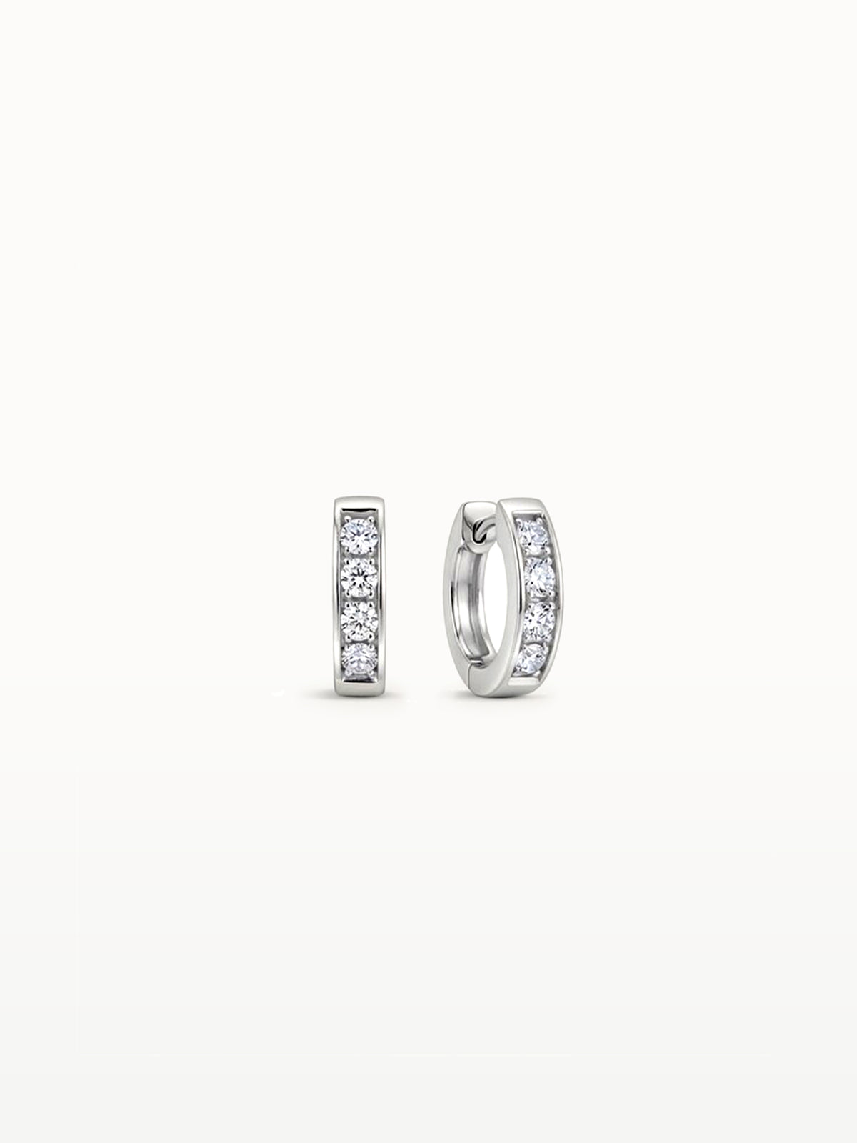 Moone DIAMOND LINE HUGGIES with lab-grown diamonds