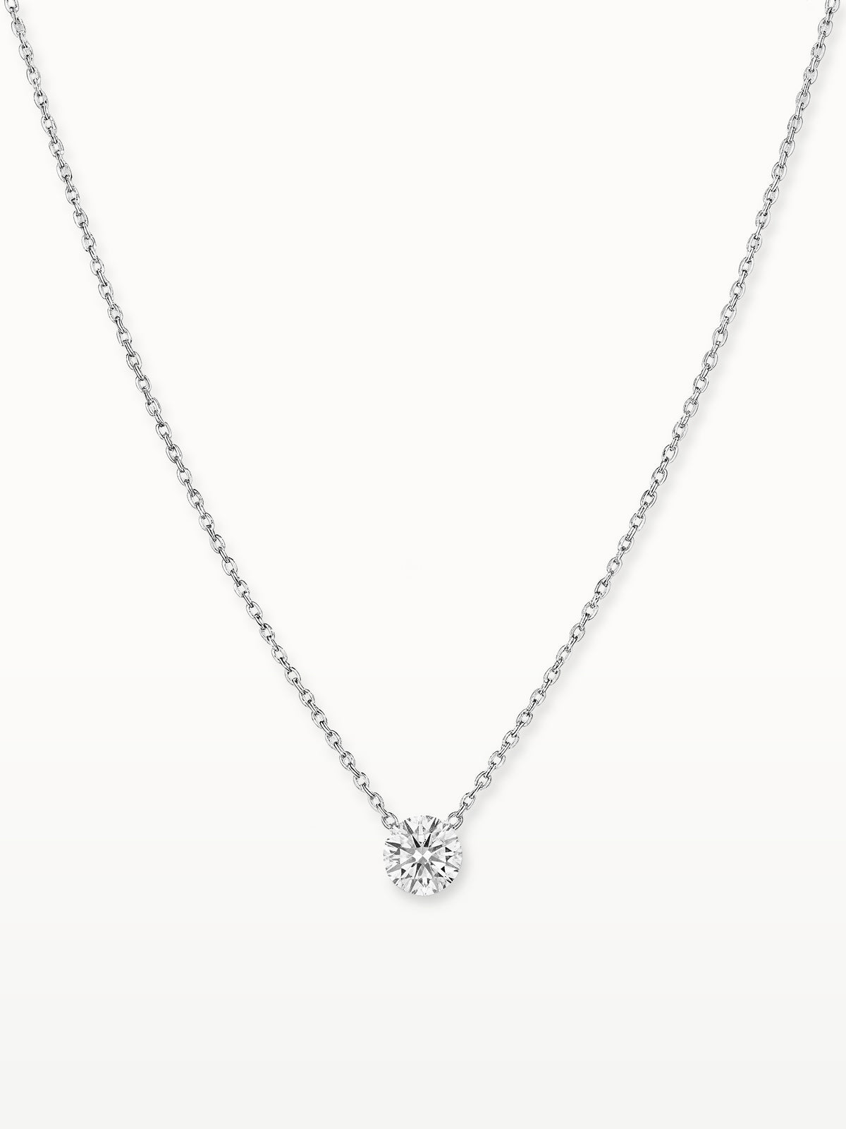 Moone THE AIR SOLITAIRE NECKLACE with lab-grown diamonds