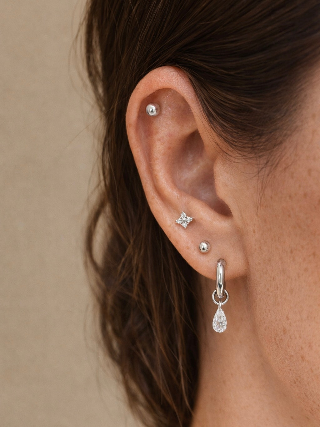 PEAR DROP HOOPS